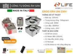 CỔNG TỰ ĐỘNG ÂM SÀN ERGO ER4 UNI 230V