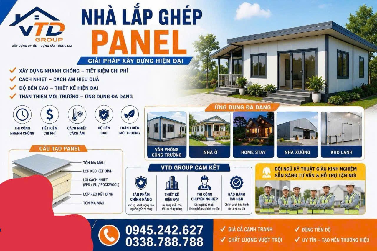 Nhà lắp ghép panel VTD Group